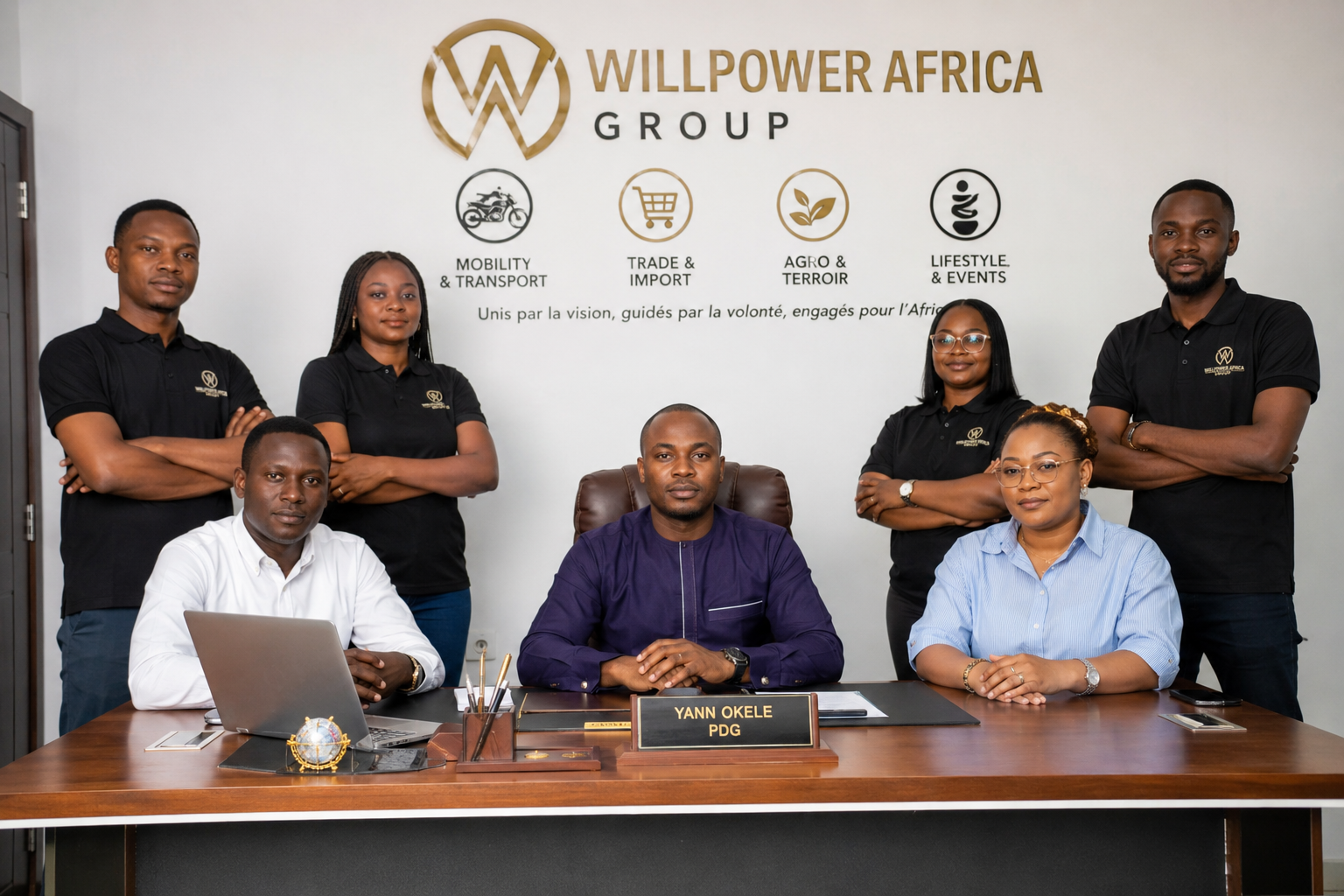 PDG et équipe Willpower Africa Group